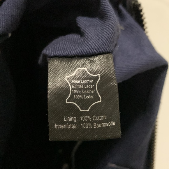 Fredsbruder soft leather handbag navy - Picture 11 of 11